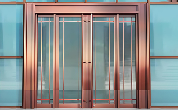 安定玻璃地弹门